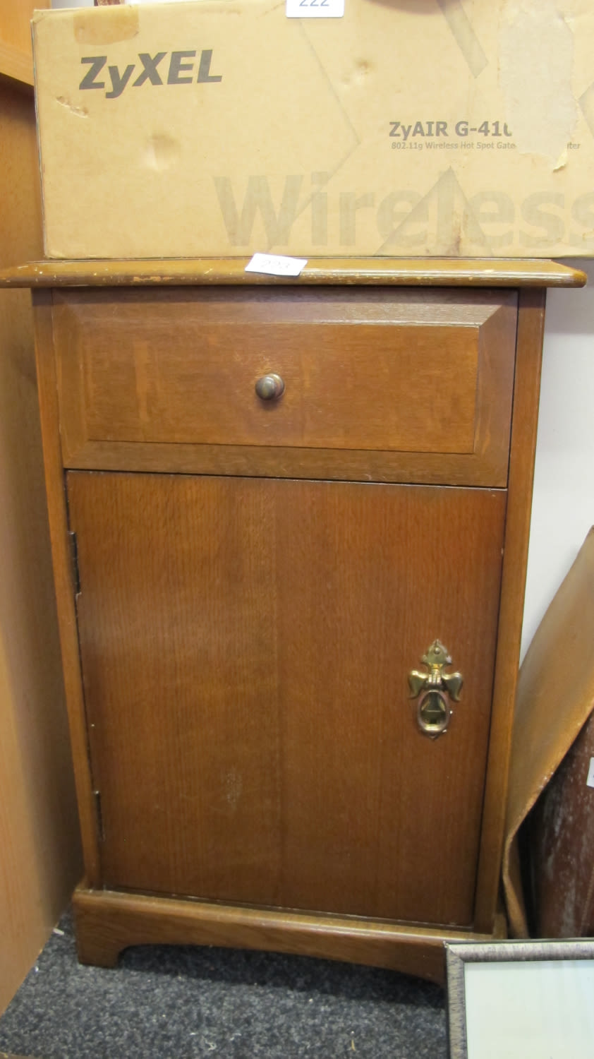 Lot 223: Vintage Stag cupboard