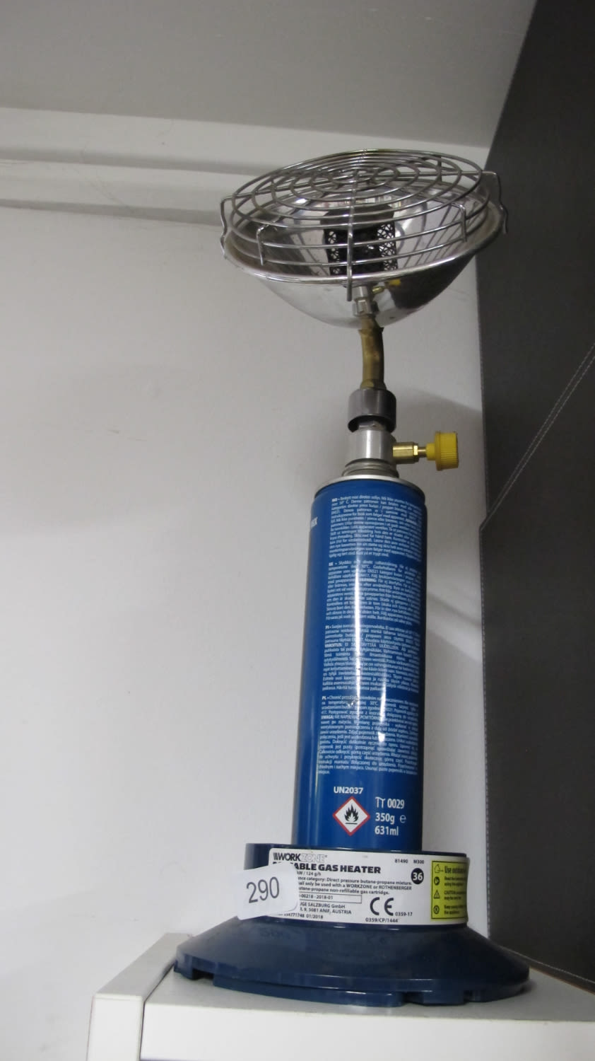Lot 290: Camping heater