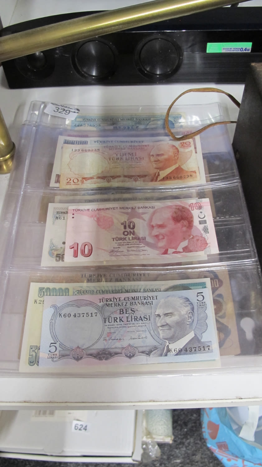 Lot 329: Turkish bank notes