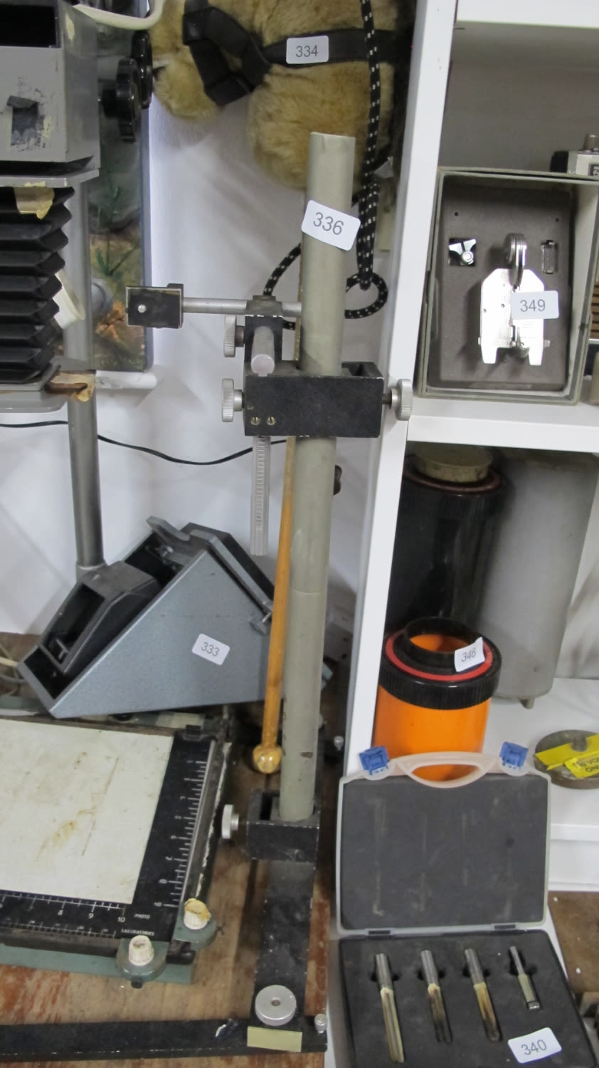 Lot 336: Photographic enlarger stand