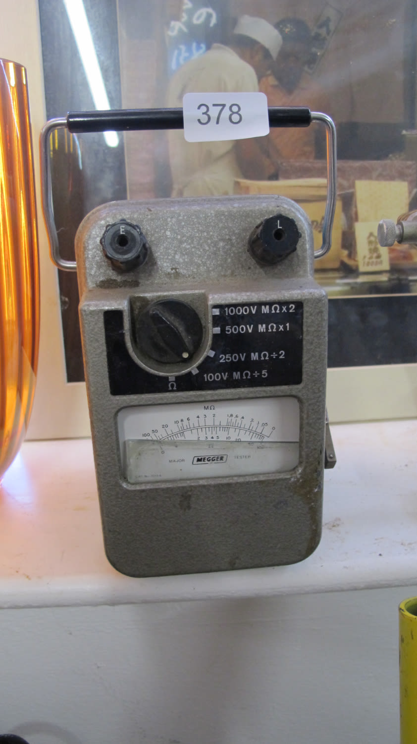 Lot 378: Megger meter
