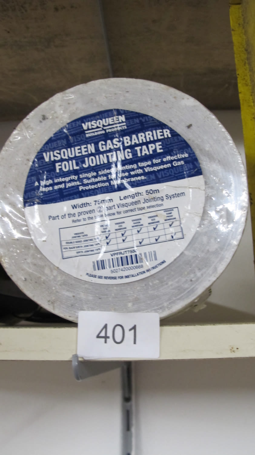 Lot 401: Gas barrier joining tape