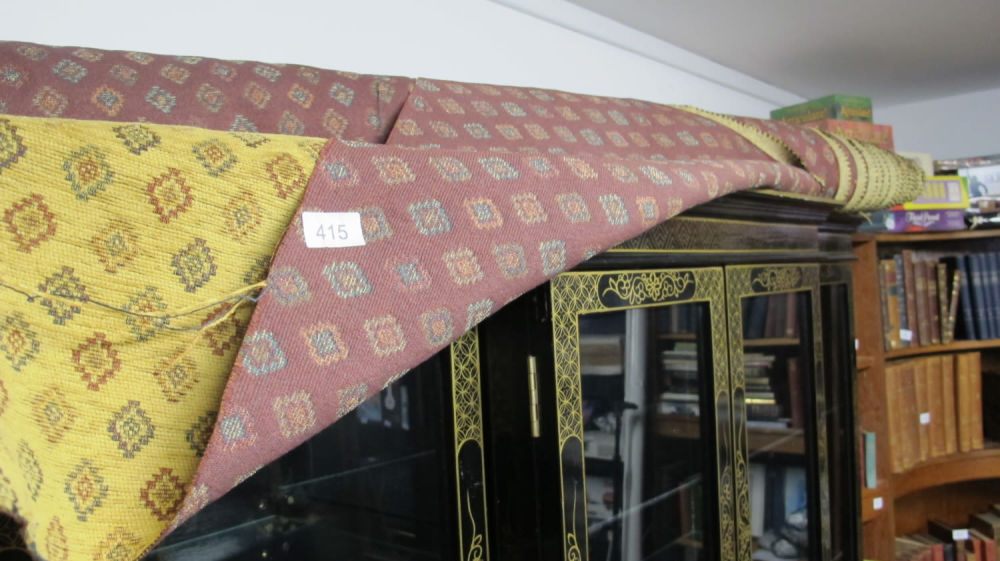 Lot 415: Roll of lovely material 