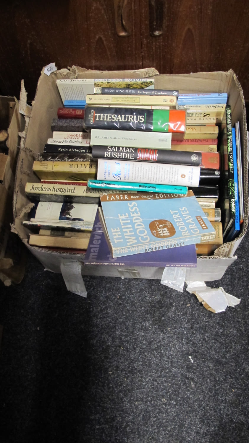 Lot 420: A box of books