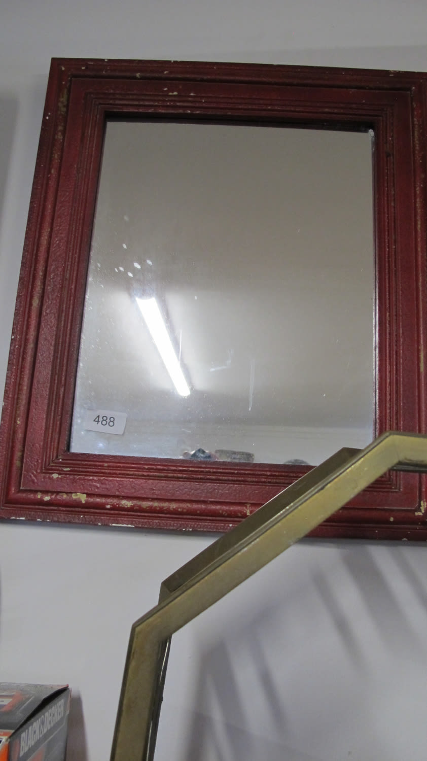 Lot 488: Framed mirror