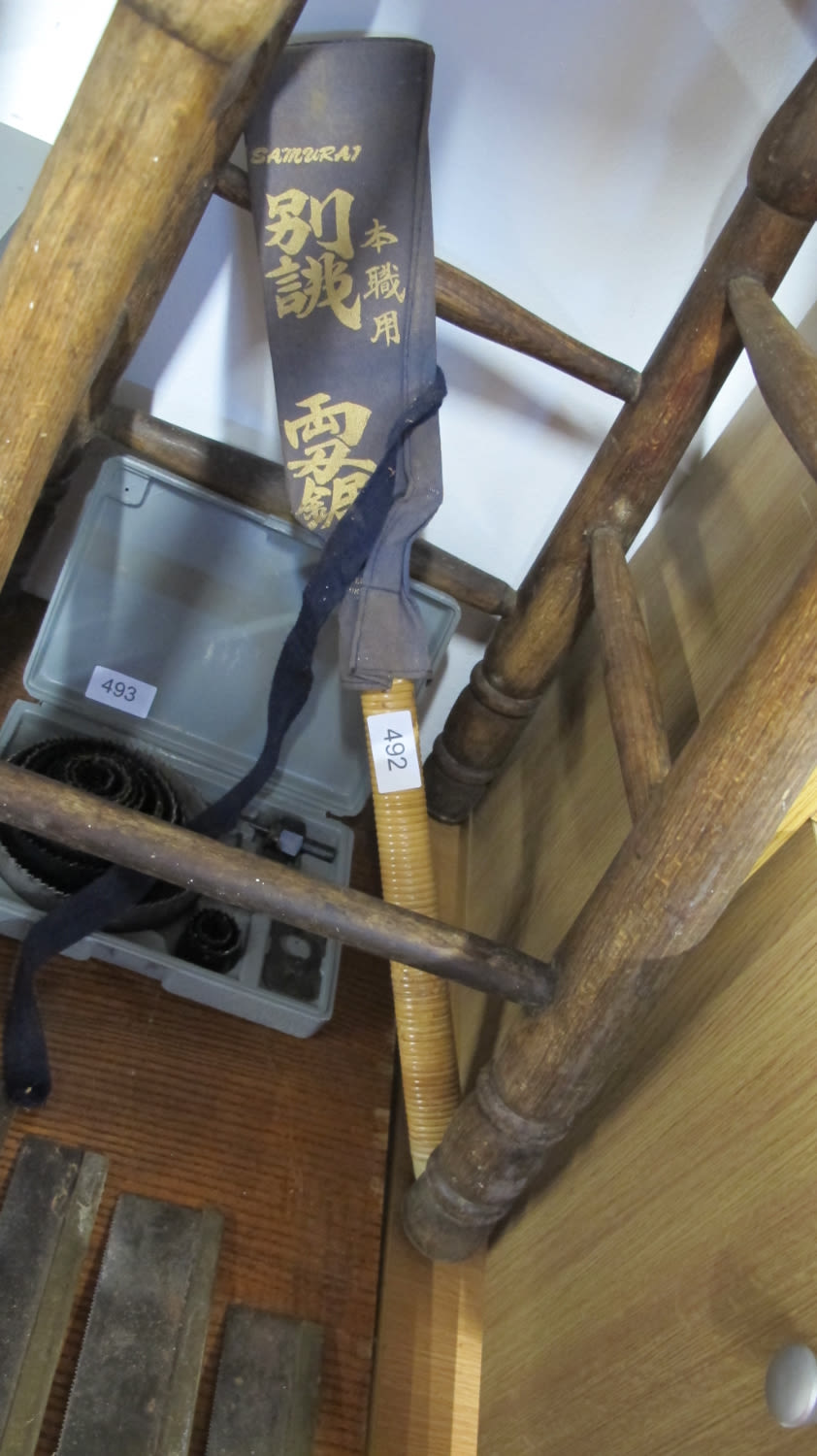 Lot 492: Chinese chopper tool