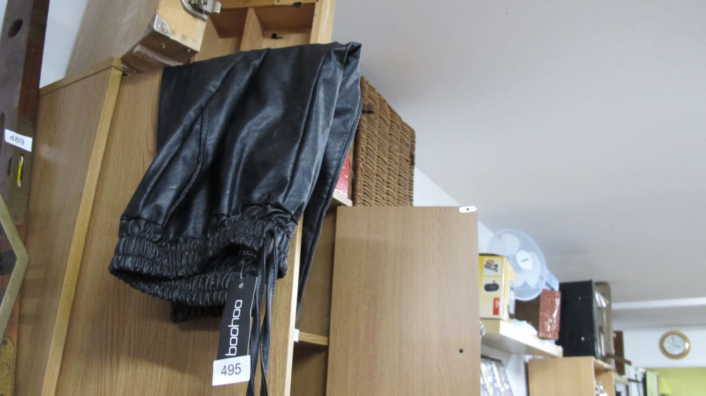 Lot 495: Leather trousers