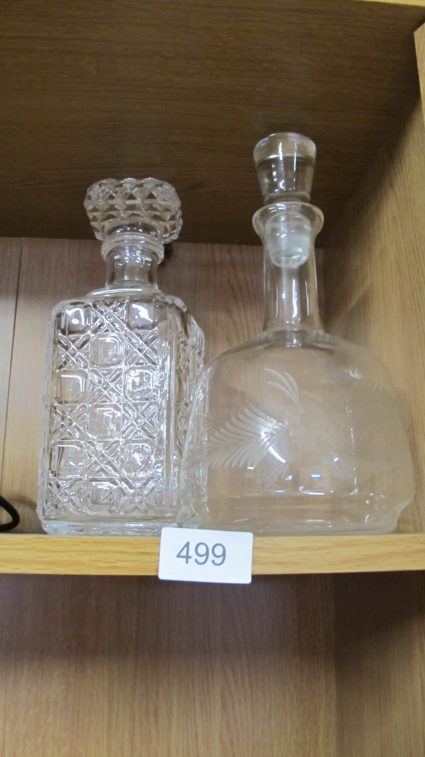Lot 499: 2 decanters
