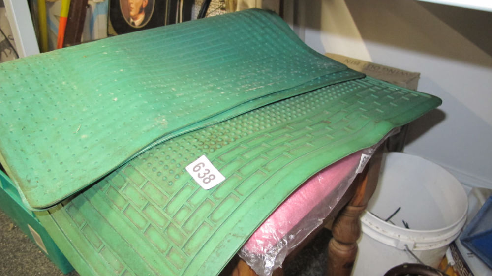 Lot 638: Floor mats?