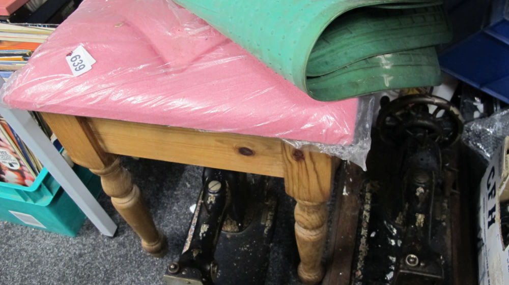 Lot 639: Bedroom stool