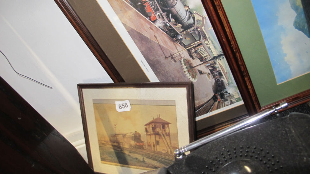 Lot 656: Framed and glazed picture