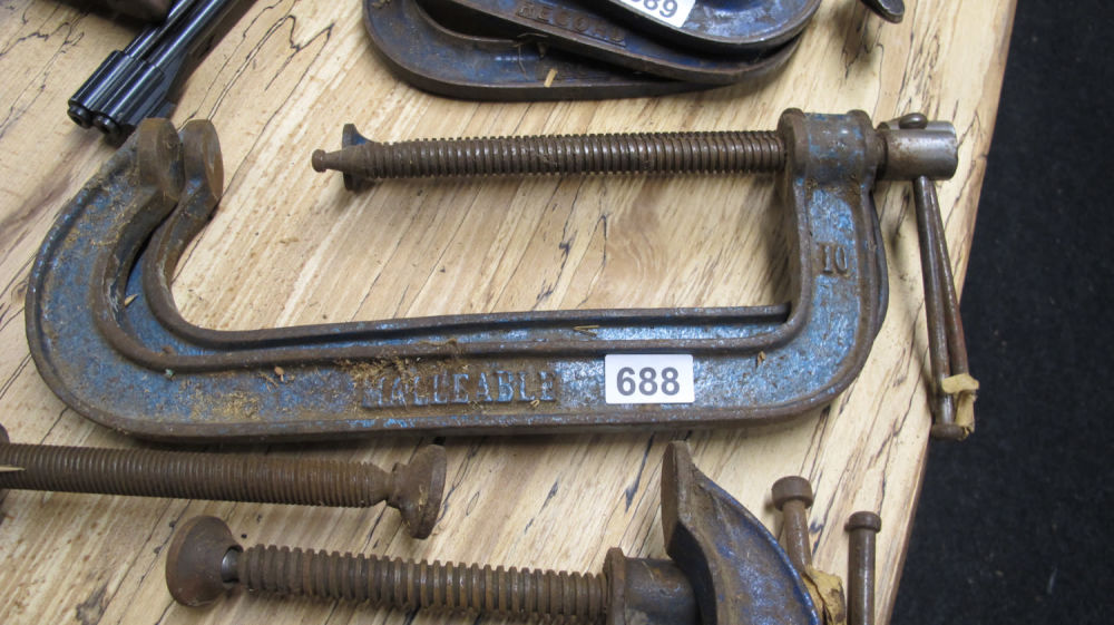 Lot 688: 2 x no 10 G Clamp