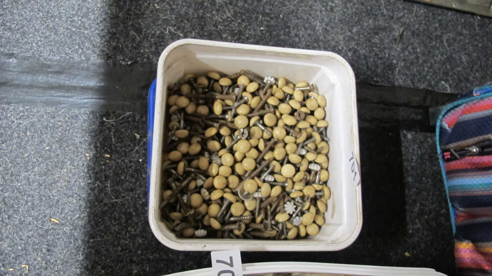 Lot 701: A tub of screw things