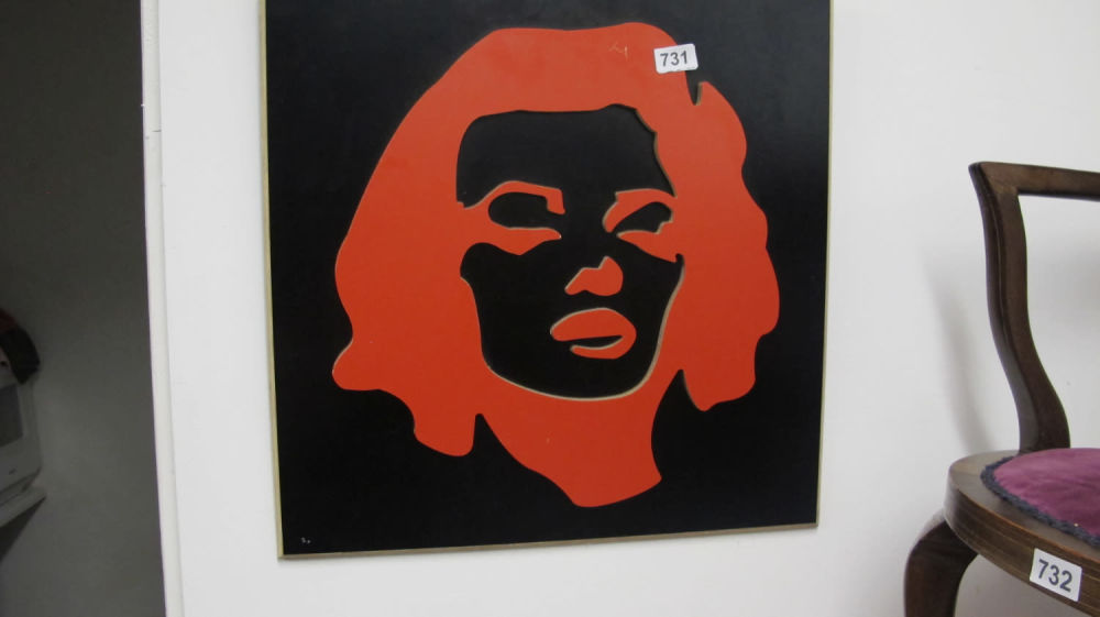 Lot 731: harambe the gorilla wooden wall art - never...