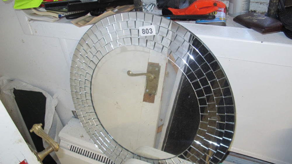 Lot 803: Circular mirror