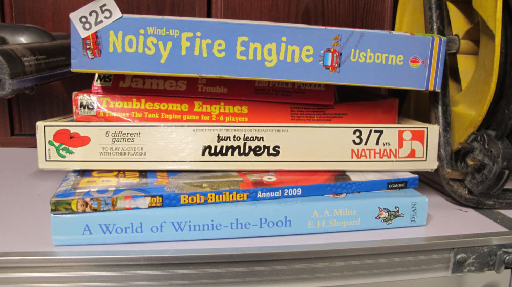 Lot 825: Books and games