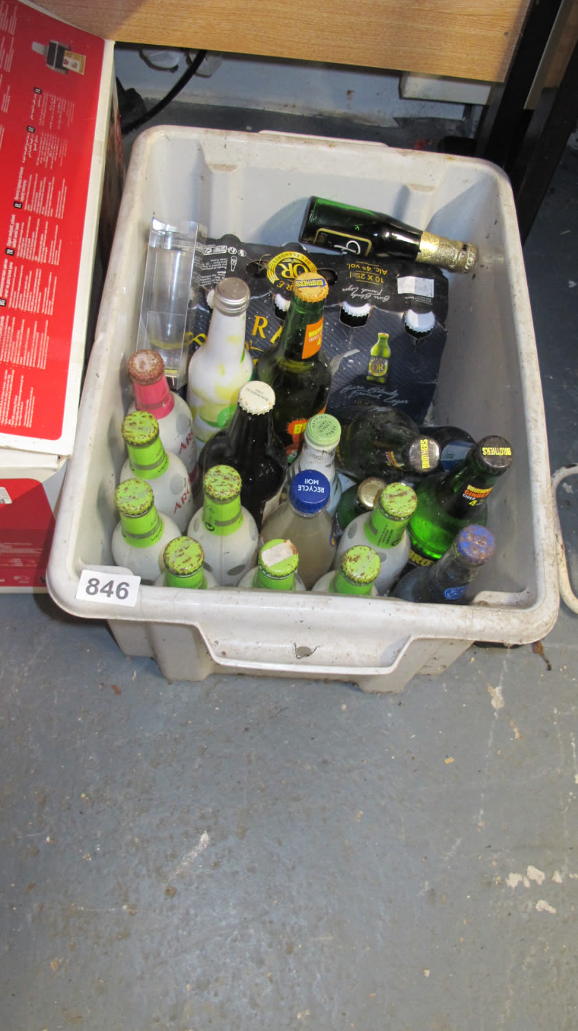 Lot 846: A box of misc. alcohol