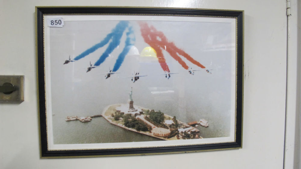Lot 850: Framed and glazed aircraft picture