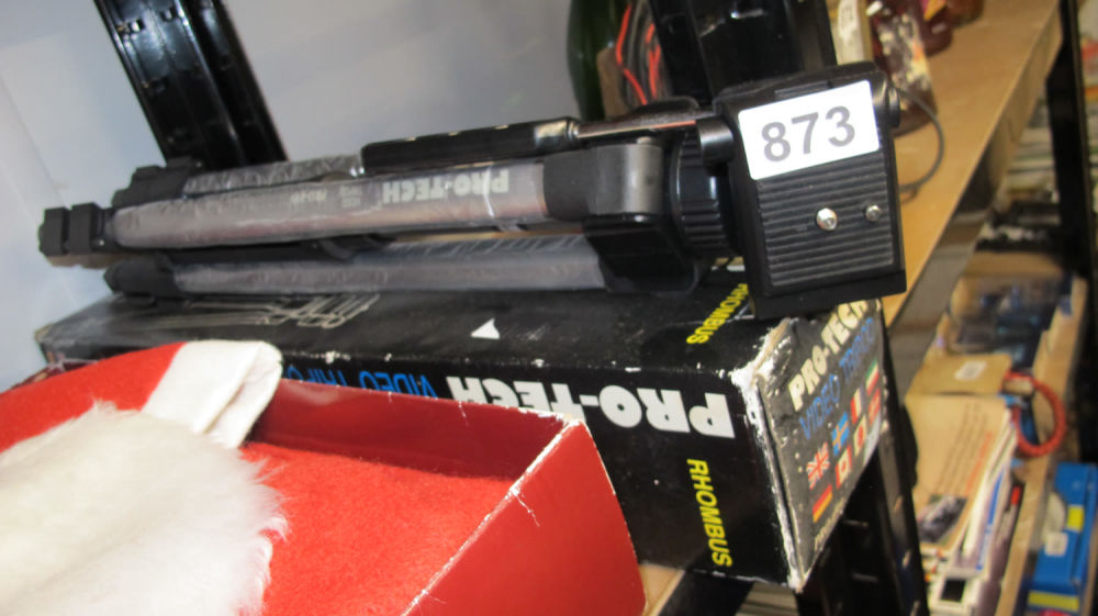 Lot 873: Camera tripod