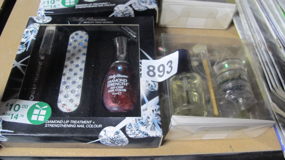 Lot 893: Nail varnish gift sets