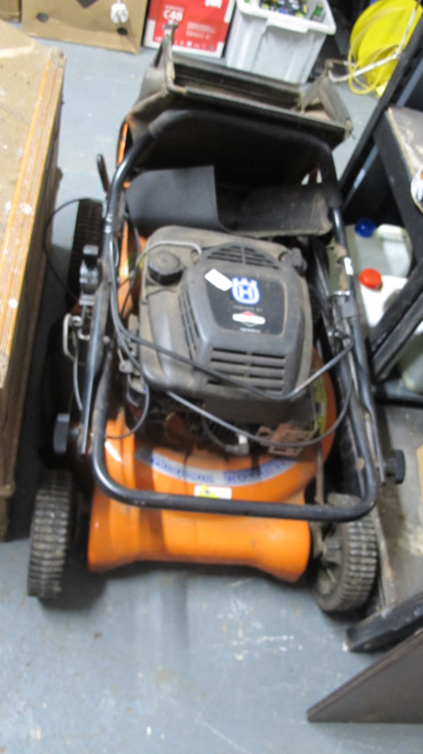 Lot 936: Husqvarna petrol lawnmower