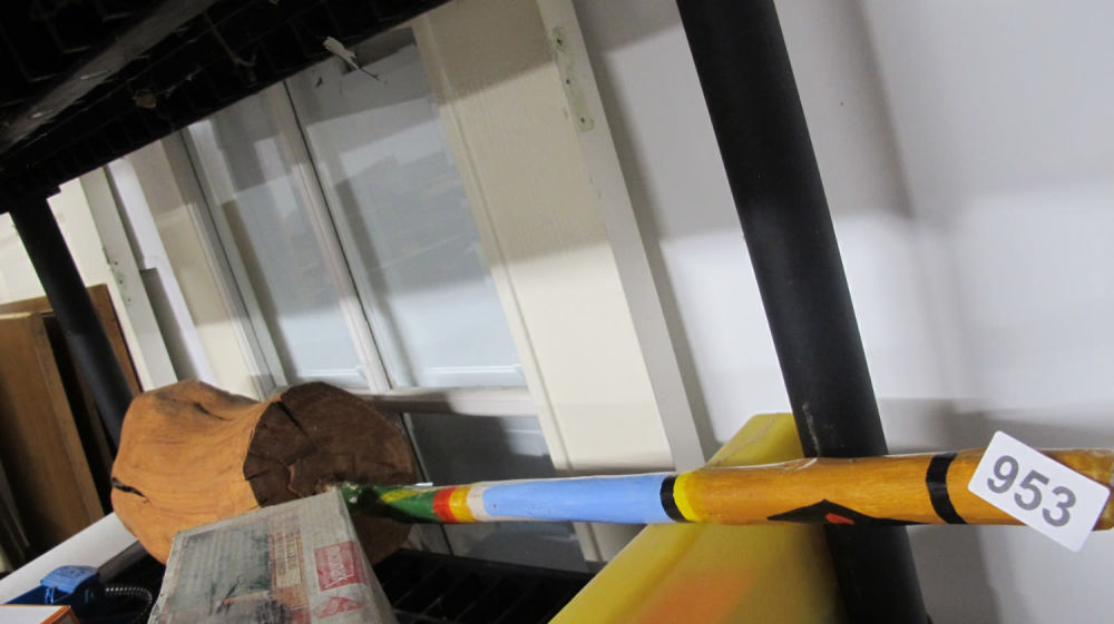 Lot 953: Elephants foot walking stick