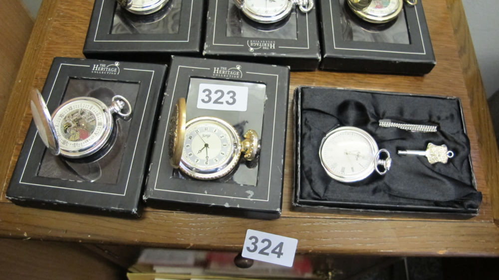 Lot 323: 3 modern pocket watches 