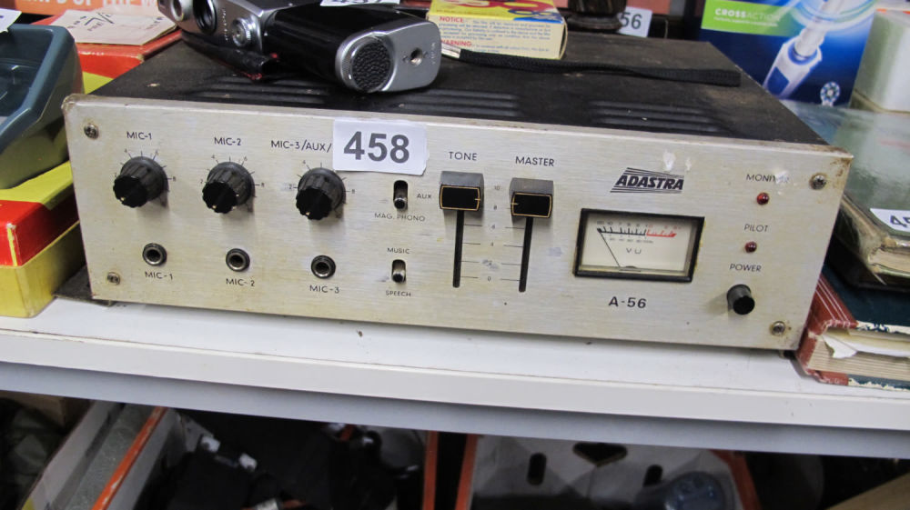 Lot 458: Adastra PA amplifier system