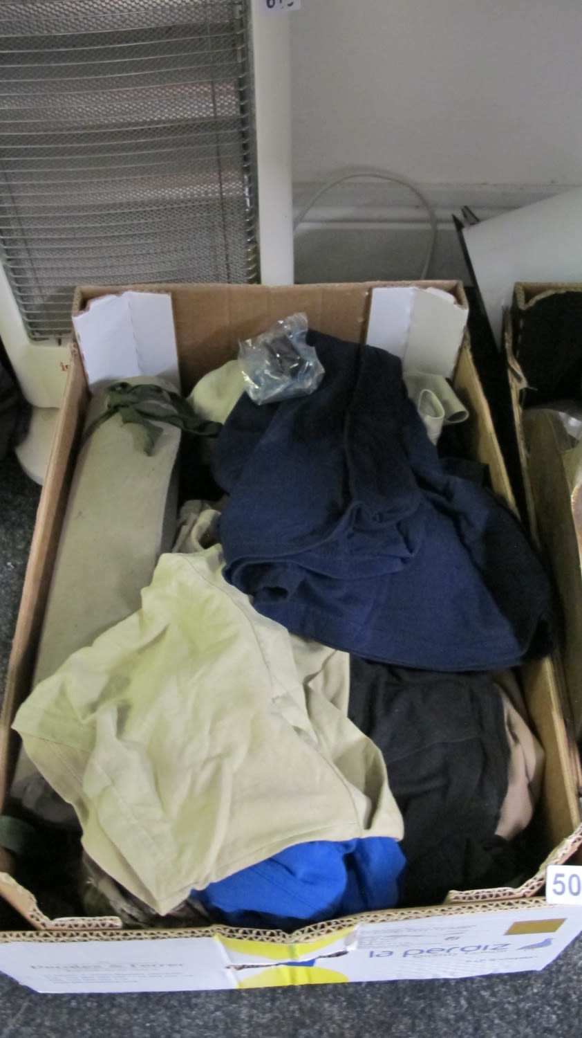 Lot 509: Box of misc clothes
