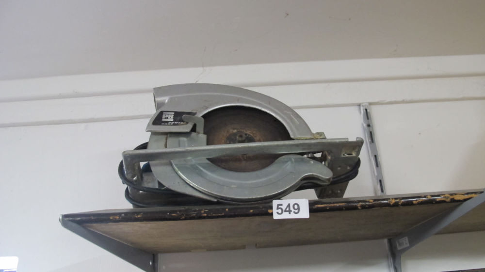 Lot 549: Circular saw