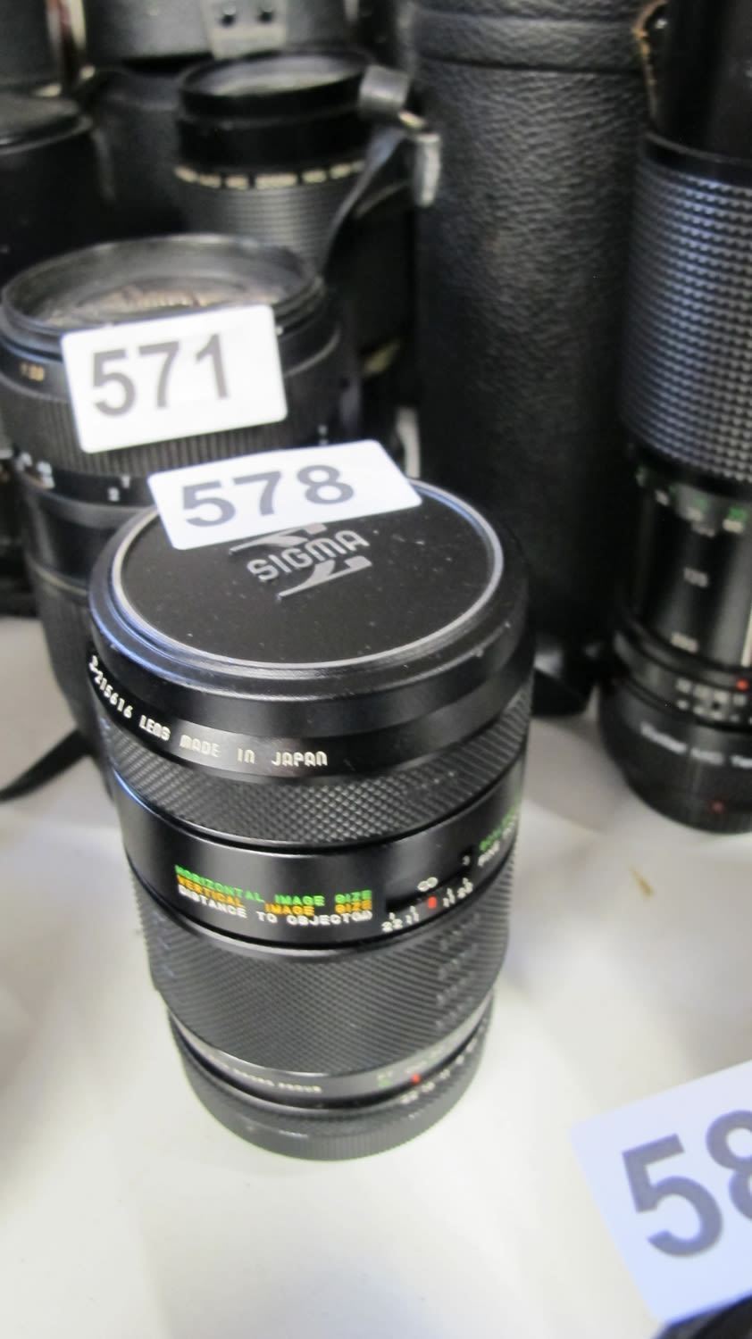 Lot 578: Sigma Camera lens, f=200mm
