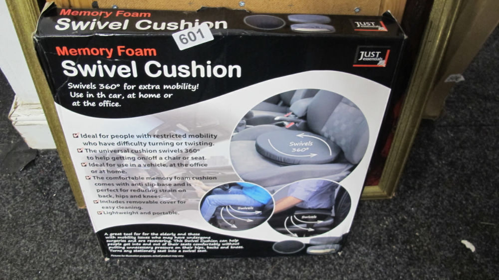 Lot 601: Car swivel cushion