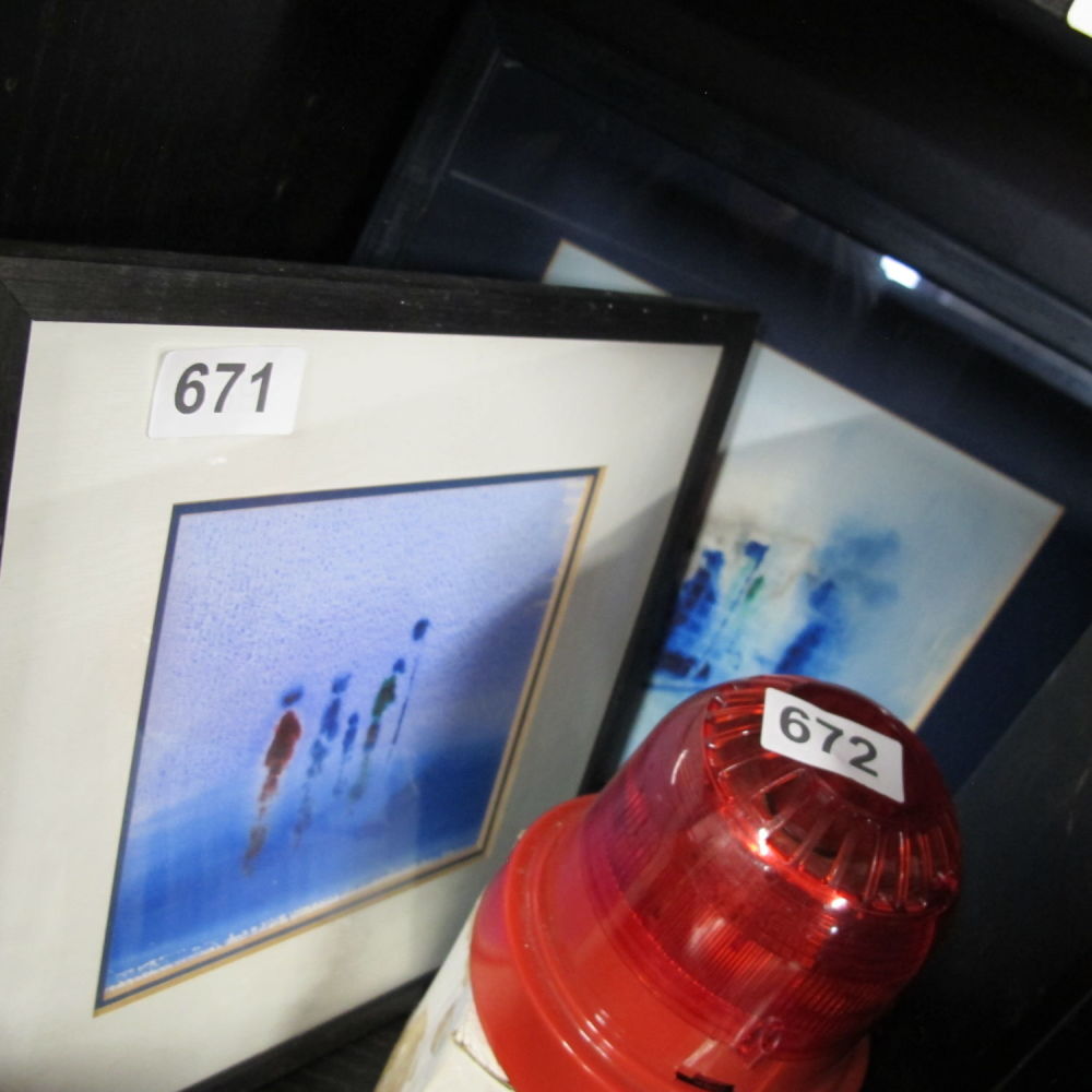 Lot 671: Framed and glazed pictures