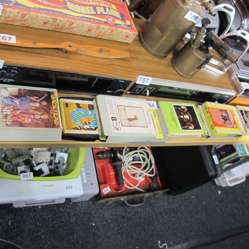 Lot 768: 8 track cartridges