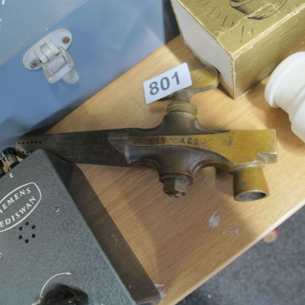 Lot 801: Brass barrel tap