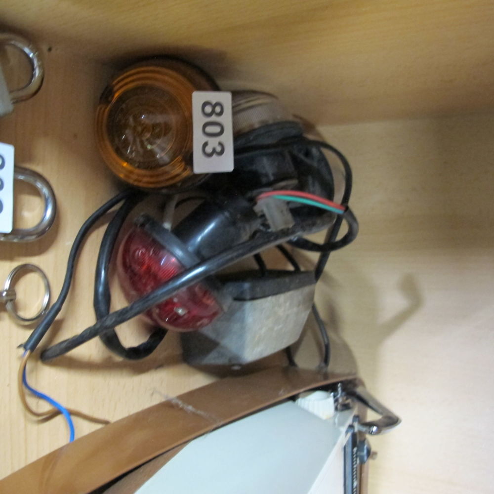 Lot 803: Vintage vehicle lights