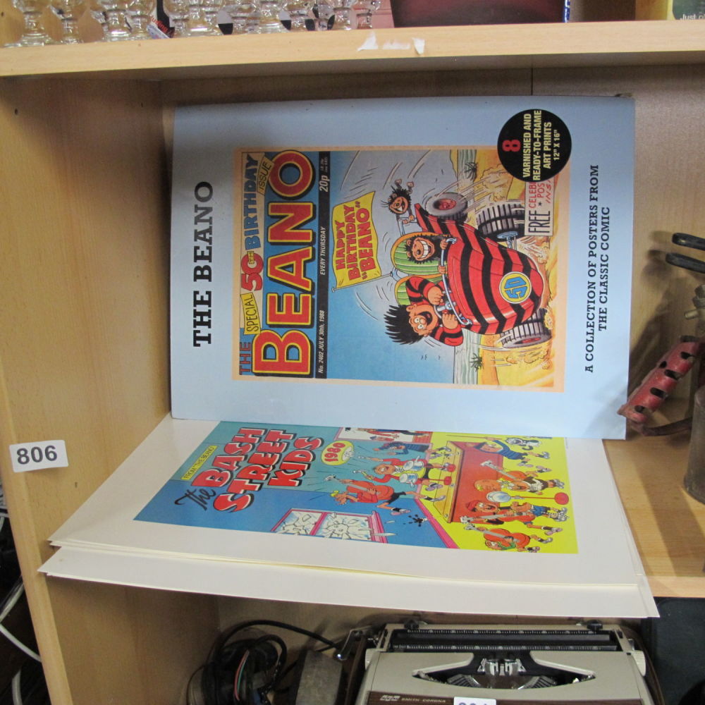 Lot 806: Beano posters
