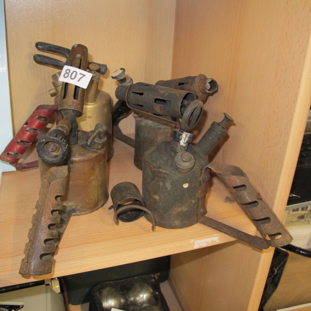 Lot 807: Blow lamps