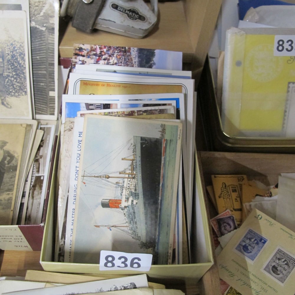 Lot 836: Vintage postcards