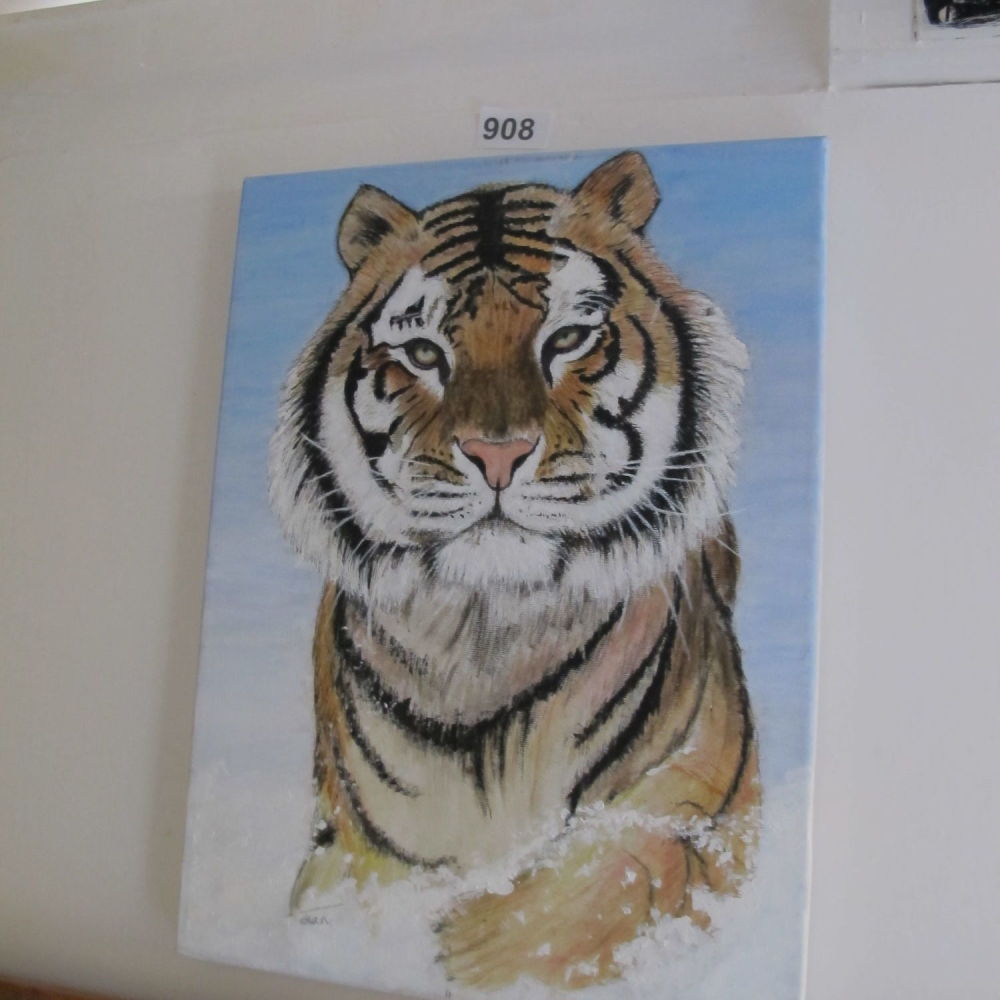 Lot 908: Tiger picture