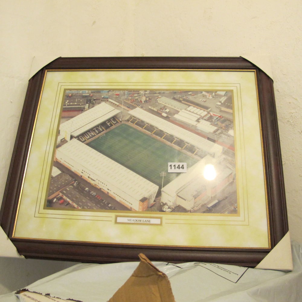 Lot 1144: Framed and glazed aerial photo of Meadow Lane