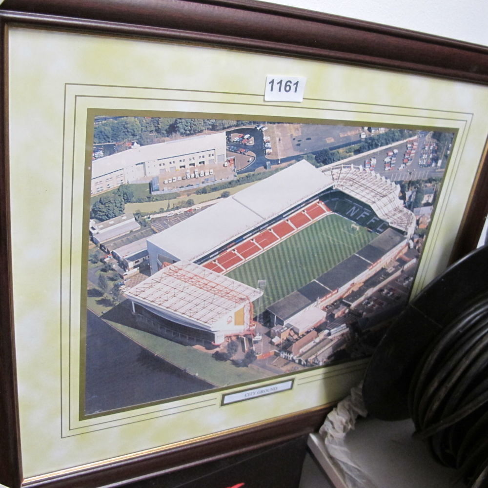 Lot 1161: Framed and glazed picture of the City Ground