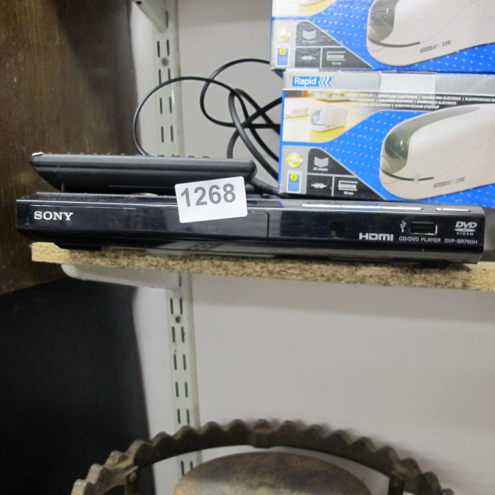 Lot 1268: Sony DVD player