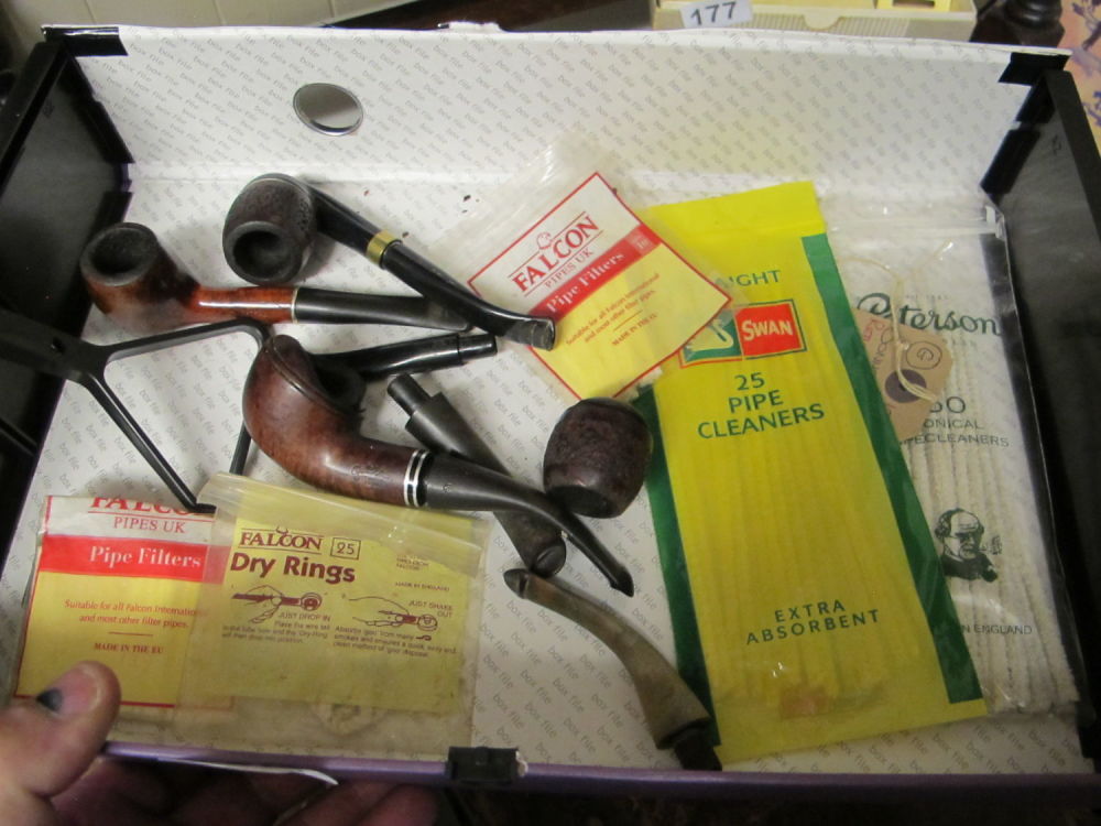Lot 170: A collection of pipes and filters etc from...
