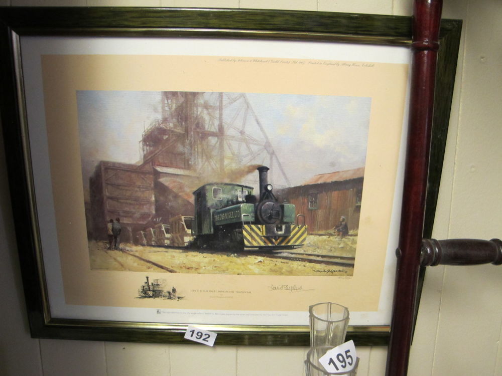 Lot 192: Framed and glazed railway print of a painting...