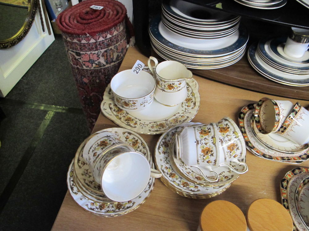Lot 290: Vintage part tea service royal Stafford