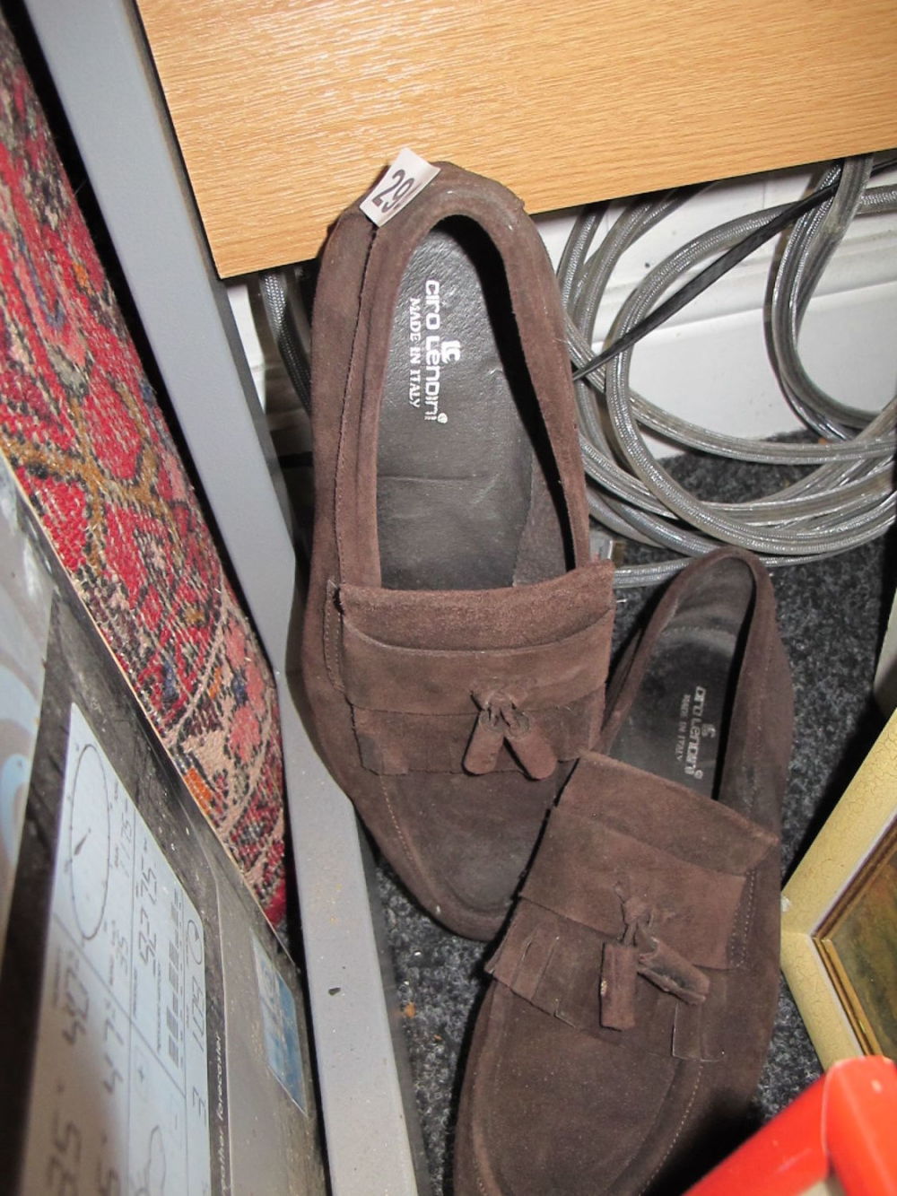 Lot 294: Italian leather mocassins size 42
