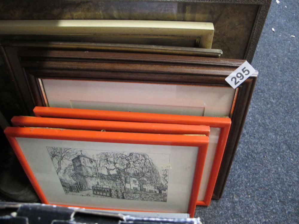 Lot 295: Framed and glazed pictures