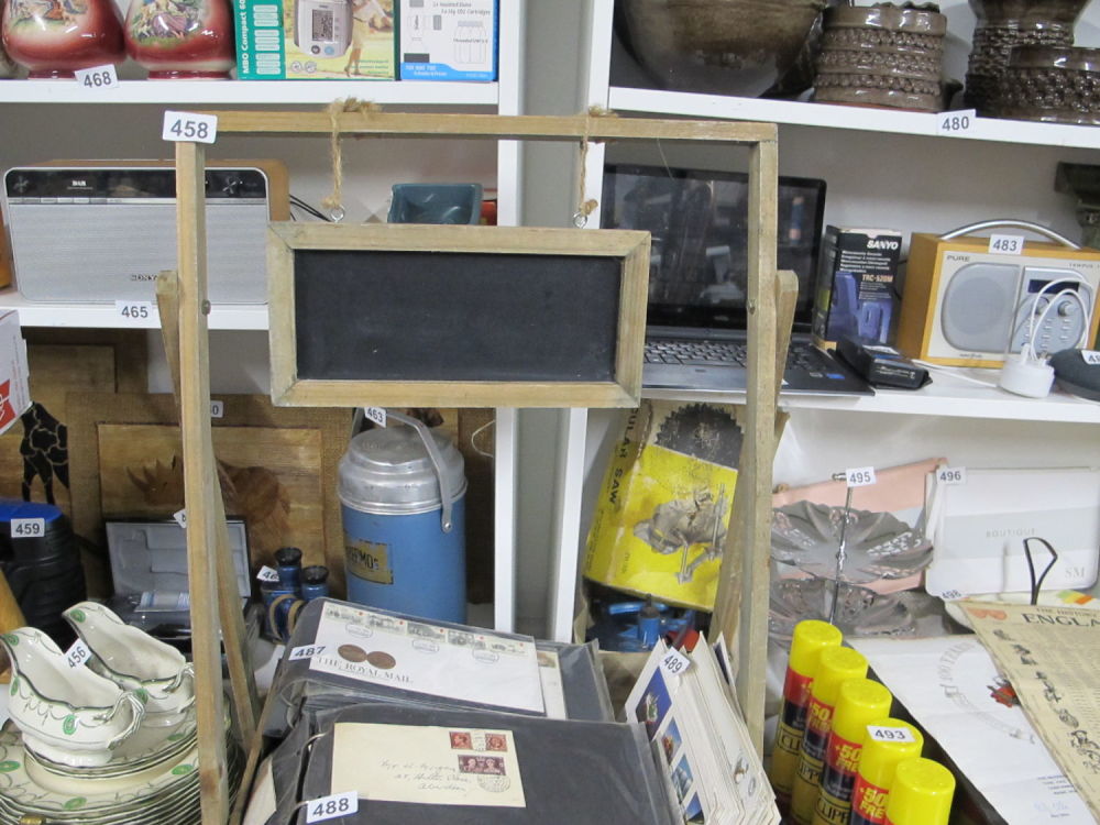 Lot 458: swinging blackboard sign