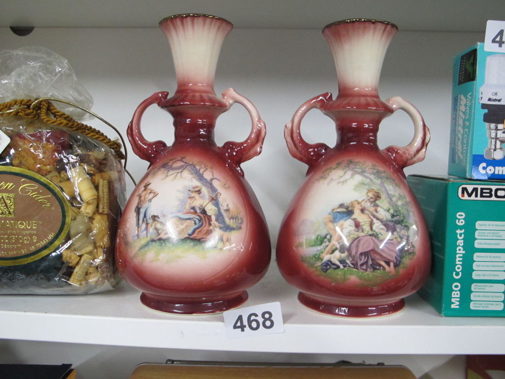Lot 468: pair of vases